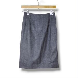 Vintage Wool Wrap Skirt 4 Gray Classic Preppy Academia Holiday Timeless Talbots